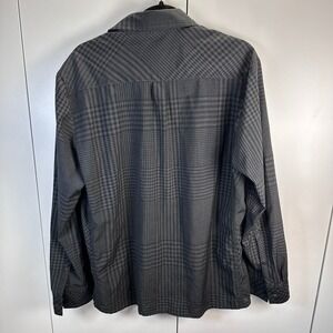 ZARA MAN Lg‎ Slim Fit Black White Gingham Check Long Sleeve Button Up Shirt